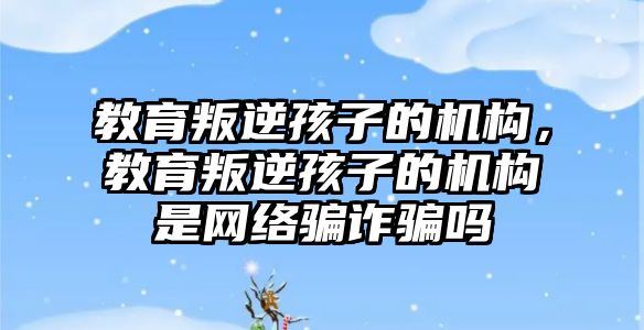 教育叛逆孩子的機構，教育叛逆孩子的機構是網絡騙詐騙嗎