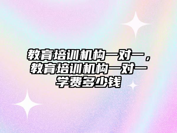 教育培訓機構一對一，教育培訓機構一對一學費多少錢