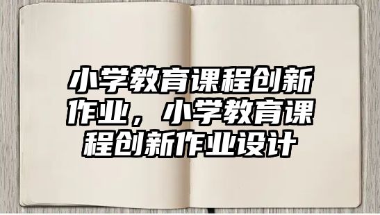 小學(xué)教育課程創(chuàng)新作業(yè)，小學(xué)教育課程創(chuàng)新作業(yè)設(shè)計(jì)