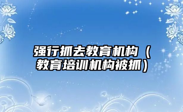 強(qiáng)行抓去教育機(jī)構(gòu)（教育培訓(xùn)機(jī)構(gòu)被抓）