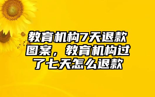 教育機構7天退款圖案，教育機構過了七天怎么退款